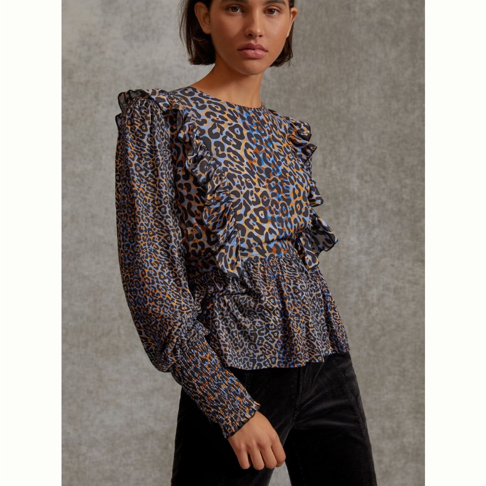 Moira ruffled top